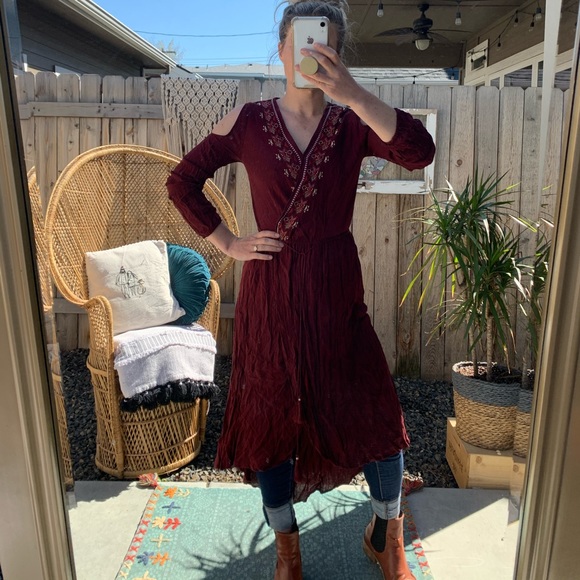Boho Wrap Dress - Picture 2 of 8